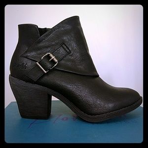 Black Faux leather Bootie by Blowfish